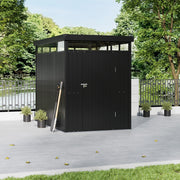 8.5ft x 5.4ft Pent Metal Garden Storage Shed Motorcycle Sheds with Lockable Door