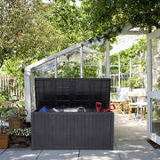 Large Outdoor Storage Box Garden Patio Plastic Chest Lid Container Multibox Shed