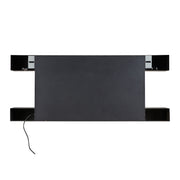 2kw Wall Mounted Electric Fireplace Fire Suite with 12 Colours LED Flame Effect