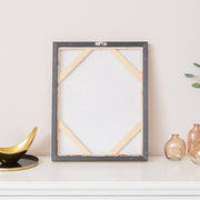 Large Orange Floral Autumn Framed Wall Print - 50cm x 40cm