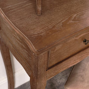 Dark Wood 2 Drawer Dressing Table Home Furniture