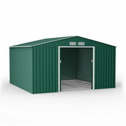 Metal Shed Outdoor Garden Storage 7x4 - 11x14 Apex Roof Galvanised Steel Ranger