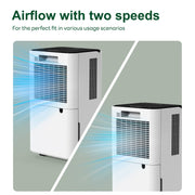 14L/Day Large Dehumidifier Portable Quiet Home Air Dryer for Mould Moisture Damp