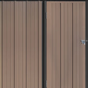Brown Metal Steel Garden Shed 3x5ft Storage Sheds Lockable Outdoor Tool House