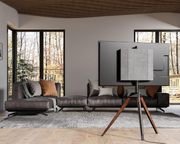 FITUEYES Tripod TV Stand SALE! Picasso Series 37-65 Inch Easel Walnut Wood Black