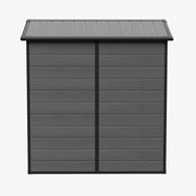 Weatherproof Plastic Garden Shed 4X6ft Outdoor Tool Storage House with Window