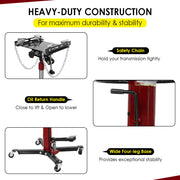 Hydraulic Transmission Jack 0.5T Heavy Duty Gearbox Auto Part Lifter Hoist Stand