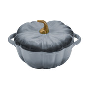 Pumpkin Shaped Enameled Cast Iron Casserole Pot with Lid Halloween Dutch Oven
