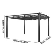 Outdoor Pergola Awning Gazebo Canopy Furniture Barbecue Party Garden Shelter