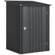 3.3ft x 3.4ft Outdoor Storage Shed Steel Garden Shed w/ Lockable Door