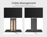 FITUEYES TV Stand !SALE! Zen Series 55-88 Inch Floor Standing Height Adjustable