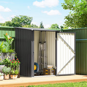 3.3ft x 3.4ft Outdoor Storage Shed Steel Garden Shed w/ Lockable Door