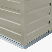 4 X 6FT Metal Garden Shed Glitter Finish Outdoor Storage Tool House Apex Roof