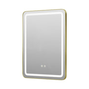 60x80cm Wall Bathroom Mirror with Illuminated LED Lights Touch Contorl Demister