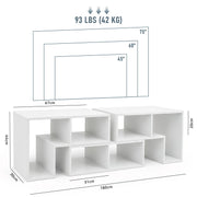 Free Combination TV Stand for TVs up to 65 Inches Media Entertainment Center