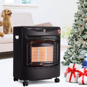 4.2Kw Portable Indoor Heater Butane Fire Calor Gas Cabinet With Regulator Hose