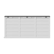 Large Outdoor Storage Box Garden Patio Plastic Chest Lid Container Multibox Shed