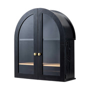 Arched Storage Cupboard Hanging Cabinet with Doors Wall-mounted Storage Cabinet
