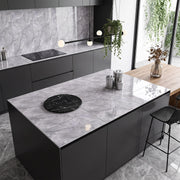 48X Marble Tiles Wall Sticker Self-Adhesive Stick Kitchen Bathroom Decor 30*60CM