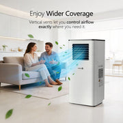 HOMILEC Air Conditioner 4‑in‑1 Cooling Dehumidifier Fan Class 9000 BTU Portable