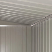 5 x 3ft Garden Shed Galvanised Metal Shed Outdoor Storage Tool Small House Grey