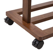 Heavy Duty Wooden Hanging Clothes Garment Rail Corner Open Wardrobe Storage Rack