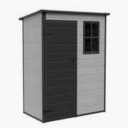 5X3FT Plastic Garden Shed with Floor & Window Lockable Outdoor Storage House UK