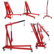Jack Wheeled Folding Hoist/Shop Crane Steel 2 Ton Hydraulic Engine Stand Lift