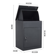 Lockable Large Parcel Delivery Drop Box Outdoor Secure Storage Letter Post Box