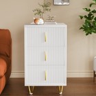 Bedside Table 2/3 Drawers Cabinet Bedroom Furniture Storage Nightstand Shelf NEW