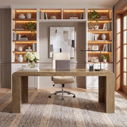 70.9-Inch Long Executive Desk, Modern Wooden Office Computer Desk Writing Table