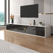 180cm Wall Mounted TV Unit Cabinet Floating TV Stand High Gloss LED Lights