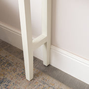 Ivory Scalloped Console Table - 93cm x 81cm