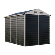 Garden Shed Metal Apex Roof Outdoor Storage House With Ventilation & Padlock
