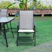 Outdoor Garden Furniture Table And Chairs 4/6 Seat Patio Dining Set Parasol Hole