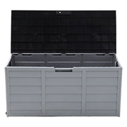 Large Outdoor Storage Box Garden Patio Plastic Chest Lid Container Multibox Shed