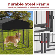 Extral Large Dog Crate House Heavy Duty Pet Enclosure Secure Wire Playpen Fence