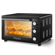 OYAJIA Mini Oven Toaster Grill Tabletop Compact Portable Baking Cooker 28L 1500W