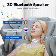 3D Smart Electric Full Body Zero Gravity Massage Chair Recliner Heating 12 Modes