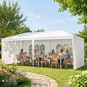 6m x 3m Garden Gazebo Marquee Canopy Party Tent Canopy Patio White