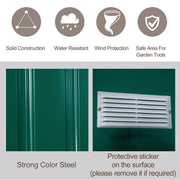 Metal Garden Shed 6X4ft Outdoor Garden Storage Shed w/ Double Sliding Door