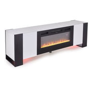 Electric Fireplace with TV Stand Unit Cabinet LED Fire Flame Heater Living Room