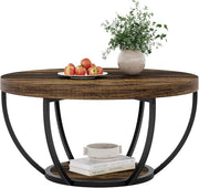 End Table for Living Room, 5-Tier Industrial Narrow Side Table with Metal Frame