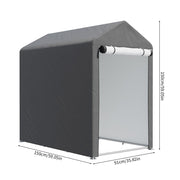 3ftx5ft Garden Shed Storage Shelter Bicycle Tent Bike Log Store Equipment Cover