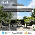 3.3x3.3m Pop Up Gazebo Garden Party Canopy Tent with Removable Mesh Sidewall UK