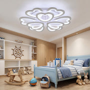 Modern LED Ceiling Light RGB Heart Design Chandelier Lamp with Remote Control UK