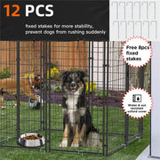 Extral Large Dog Crate House Heavy Duty Pet Enclosure Secure Wire Playpen Fence