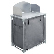 Outdoor Camping Kitchen Cupboard Cook Table Folding Storage Unit Shelf w Handbag