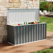 Metal Storage Sheds Waterproof Lockable Garden Deck Box Storage Container Box