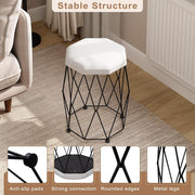 Dressing Table with LED Lights Mirror Stool 5 Drawers Vanity Makeup Desk Set
